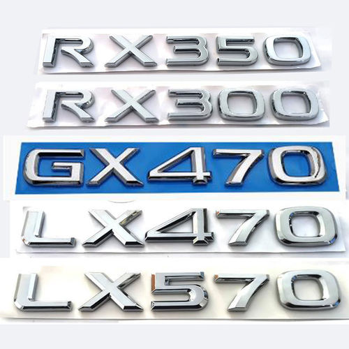 适配凌志LEXUS车标GX LX470 570 RX350 300英文字母标后尾箱标贴