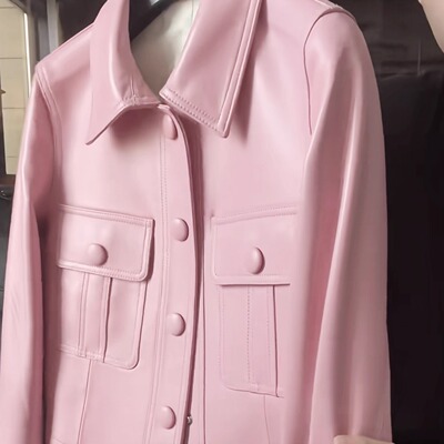 海宁真皮皮衣女2025新款春秋