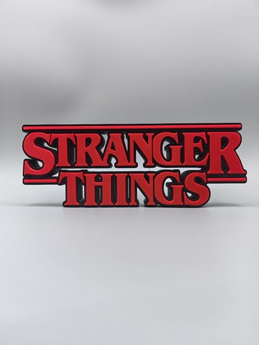 怪奇物语 Stranger things Logo 立体字体 立牌 标志 潮玩 摆件