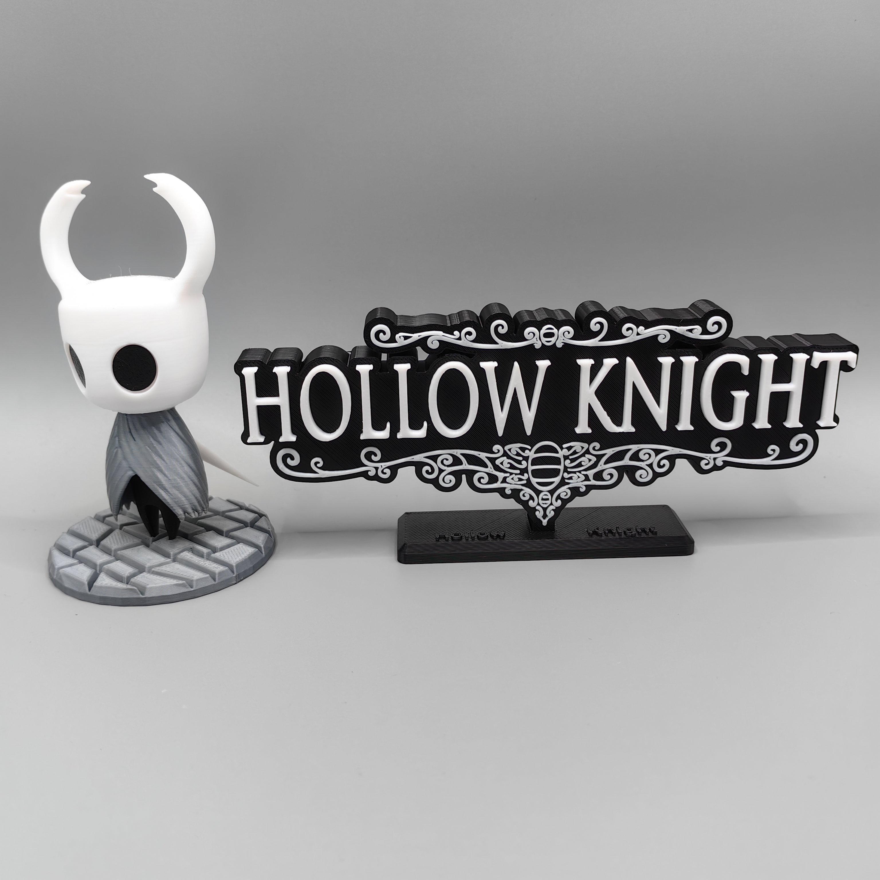 虚空 空洞骑士 Hollow Knight 立体字体 立牌 标志 铭牌  摆件