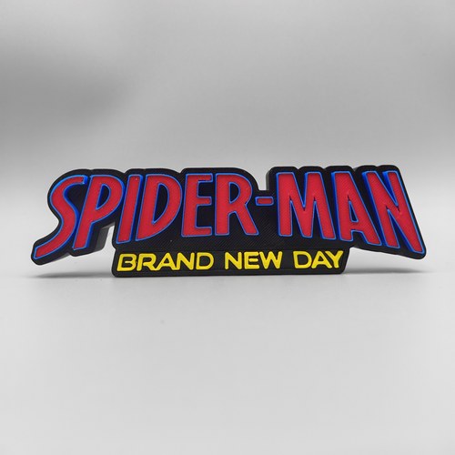 蜘蛛侠 暂新之日 Brand New Day Logo 立体字体立牌 创意个性摆件