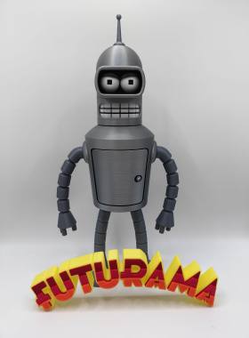 飞出个未来 Futurama 班德 Logo 立体字体 立牌 铭牌 标志 摆件