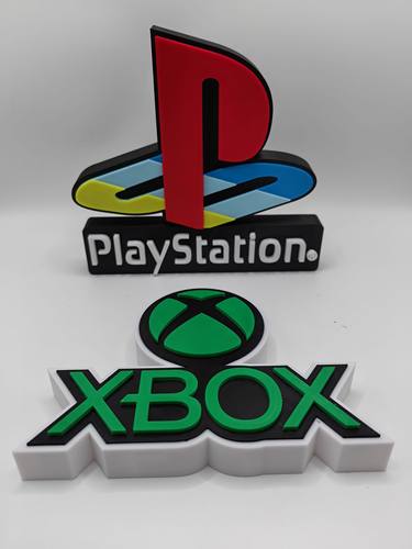 PlayStation & Xbox GameBoy Logo  立体字体 立牌 高颜值 摆件