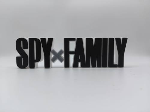 间谍X过家家 Spy X Family Logo  立体字体 立牌 铭牌 潮玩 摆件