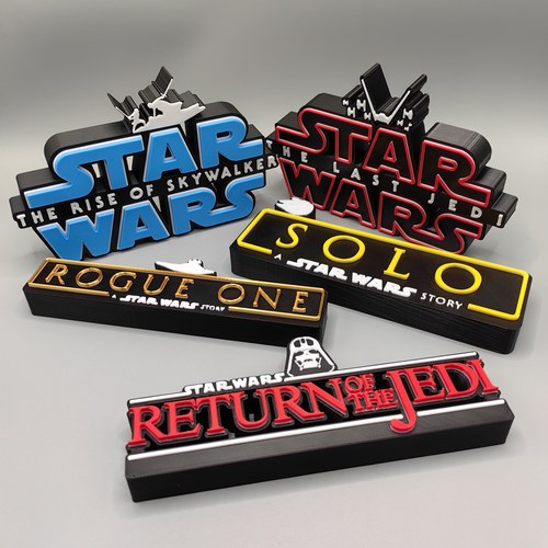 星球大战电影系列 Star Wars Logo 立体字体 立牌 标志  第二弹