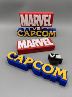 vs. capcomLogo 立体字体 漫威 标志 Marvel 立牌 摆件 VS.卡普空