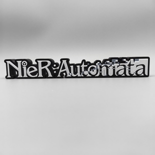 尼尔 机械纪元 Nier 2B小姐姐 Logo 立体字体 立牌 标志 摆件