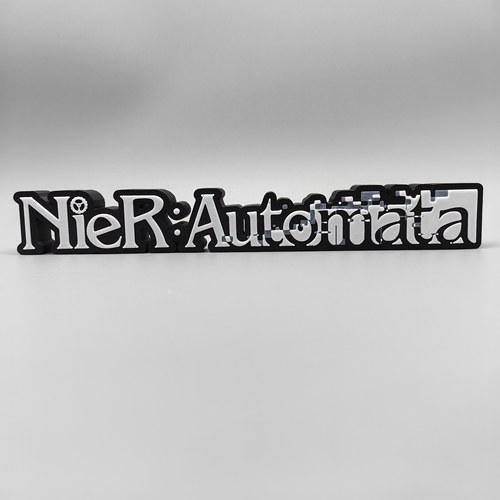 尼尔 机械纪元 Nier 2B小姐姐 Logo 立体字体 立牌 标志 摆件