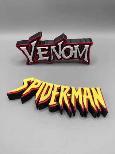 蜘蛛侠 毒液 Logo  立体字体 立牌 招牌 潮玩 高颜值 摆件