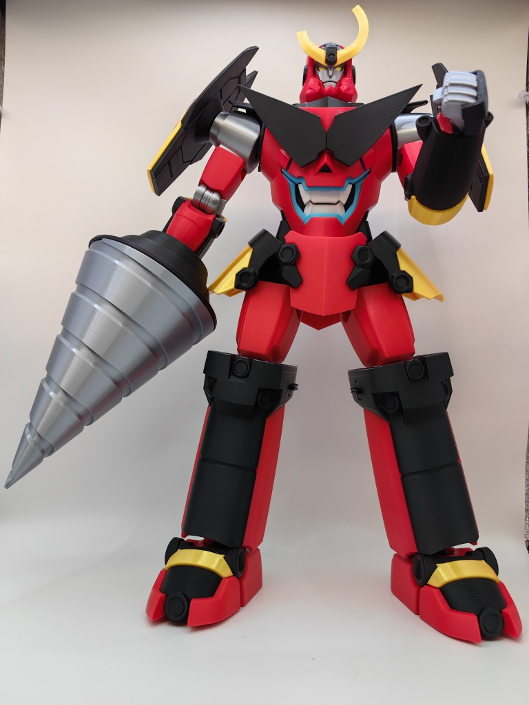 天元突破红莲螺岩 Gurren Lagann机甲机械全身可动手办玩具-封面