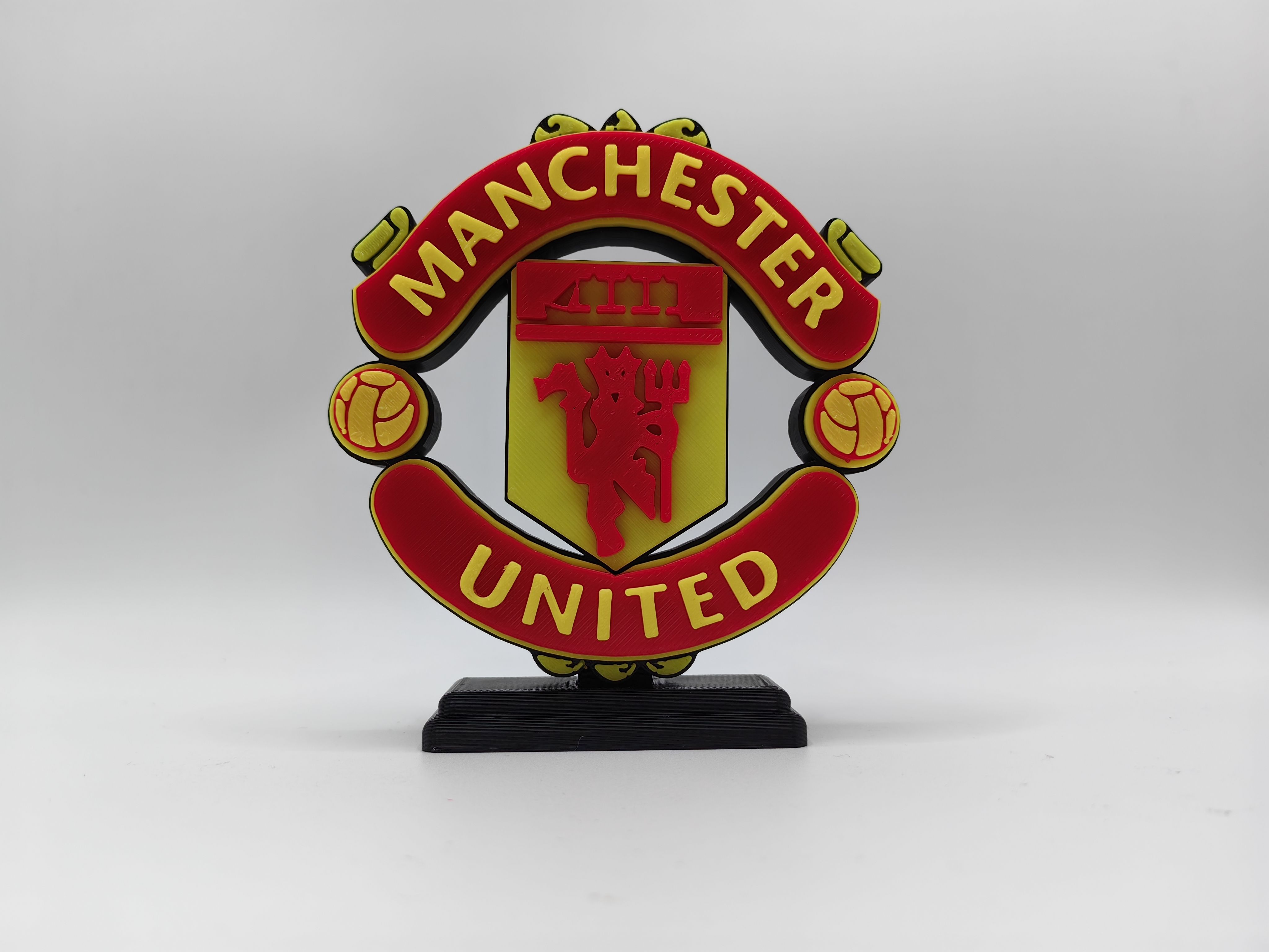 曼联 队徽 Manchester Logo  立体字体 立牌 招牌 潮玩  摆件
