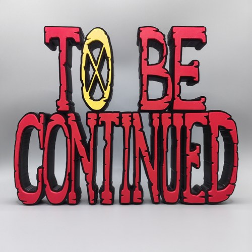 海贼王 To Be Continued Logo 立体字体 立牌 个性创意 桌面摆件