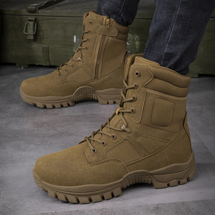 外贸欧美原单高帮男靴子户外军迷cs军勾靴特种兵沙漠靴丛林骑行鞋