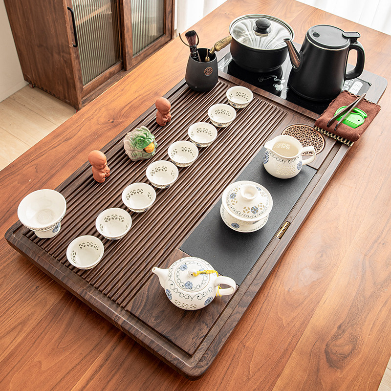 茶具套组家用泡茶壶整套功夫一体大茶台茶盘全自动底部上水烧水壶