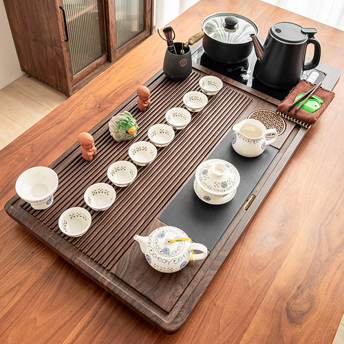 茶具套组家用泡茶壶整套功夫一体大茶台茶盘全自动底部上水烧水壶