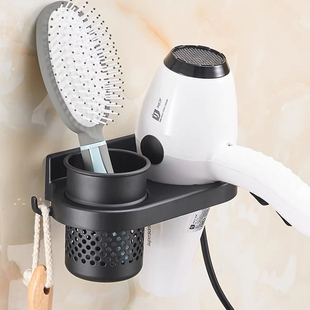 电吹风机架子免打孔壁挂卫生间置物架免打孔浴室收纳架厕所风筒架