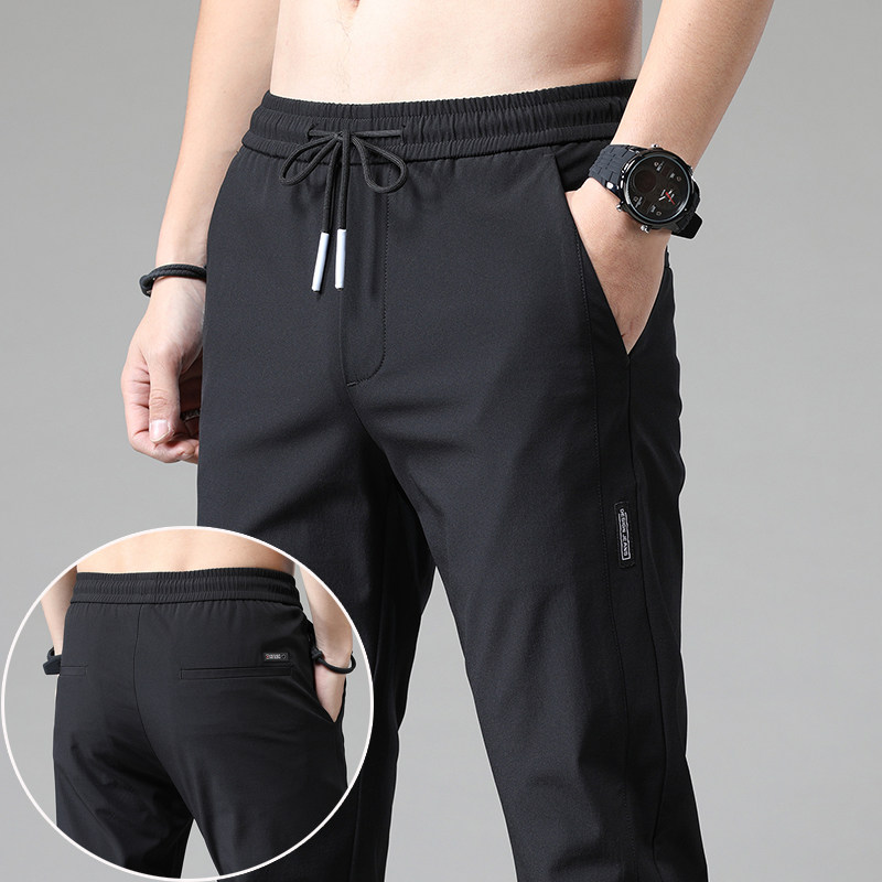夏季薄款男士休闲裤直筒宽松百搭潮流长裤运动男裤子冰丝休闲裤|ruв категории Мужская одежда, брюки - от Buy2taobao.com для оказания профессиональной услуги покупки агента Taobao