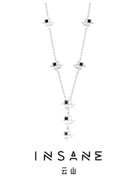INSANE云山风车系列轻奢气质高级感小众原创设计镀金几何长项链