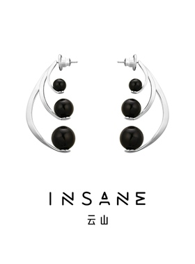 INSANE/云山 铜合金仿珍珠耳饰 X•EVERYDAY小众个性暗黑珠玑耳钉