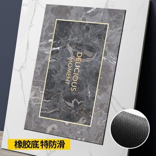 大理石厨房地垫防滑防油可擦免洗家用地毯长条吸水垫耐脏脚垫定制