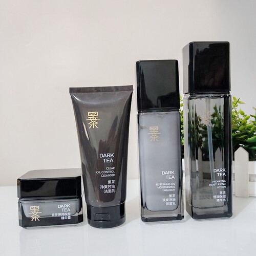 韵颜堂iado黑茶净爽控油洁面乳恒润保湿精华水净油乳弹润精华面霜