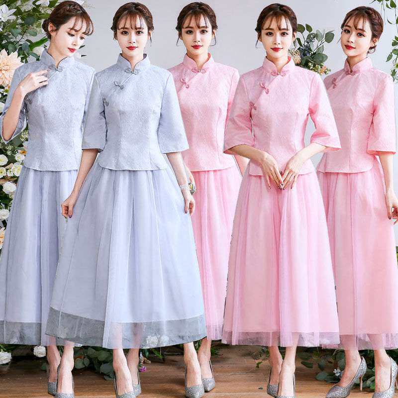 Chinese style Bridesmaid Dresses 2020 new pattern Chinese style temperament Large Sister group Evening dress Republic of China cheongsamin the Women's clothing/Boutique , Wedding/Cheongsam/Formal dress , Formal dress/Evening  category - from Buy2taobao.com to provide professional Taobao agent buy service