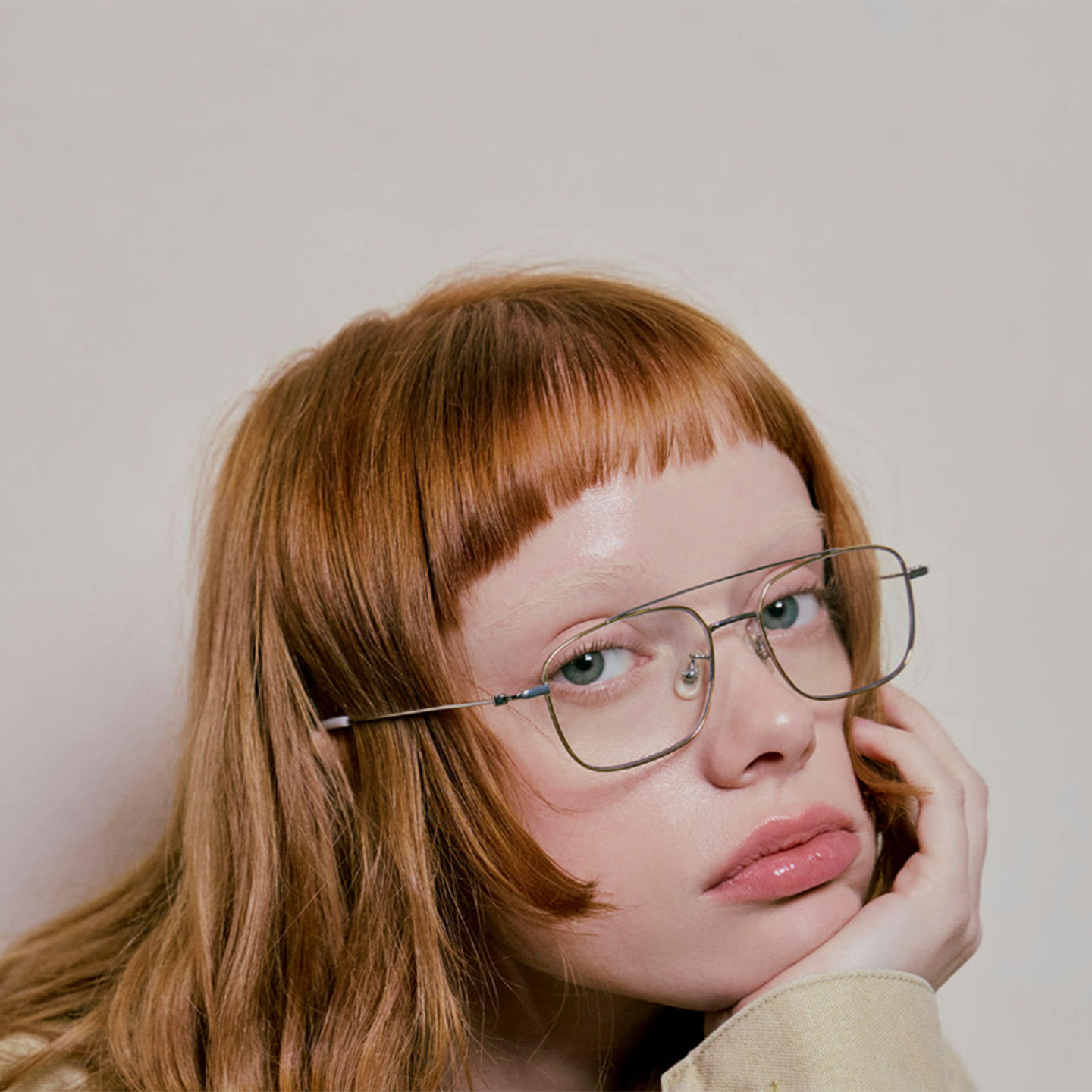 韩国明星同款复古细框眼镜男女文艺方框金属架超轻日常配镜太阳镜