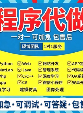 java软件开发定制小程序计算机PHP编程代做UI设计代码编写app制作