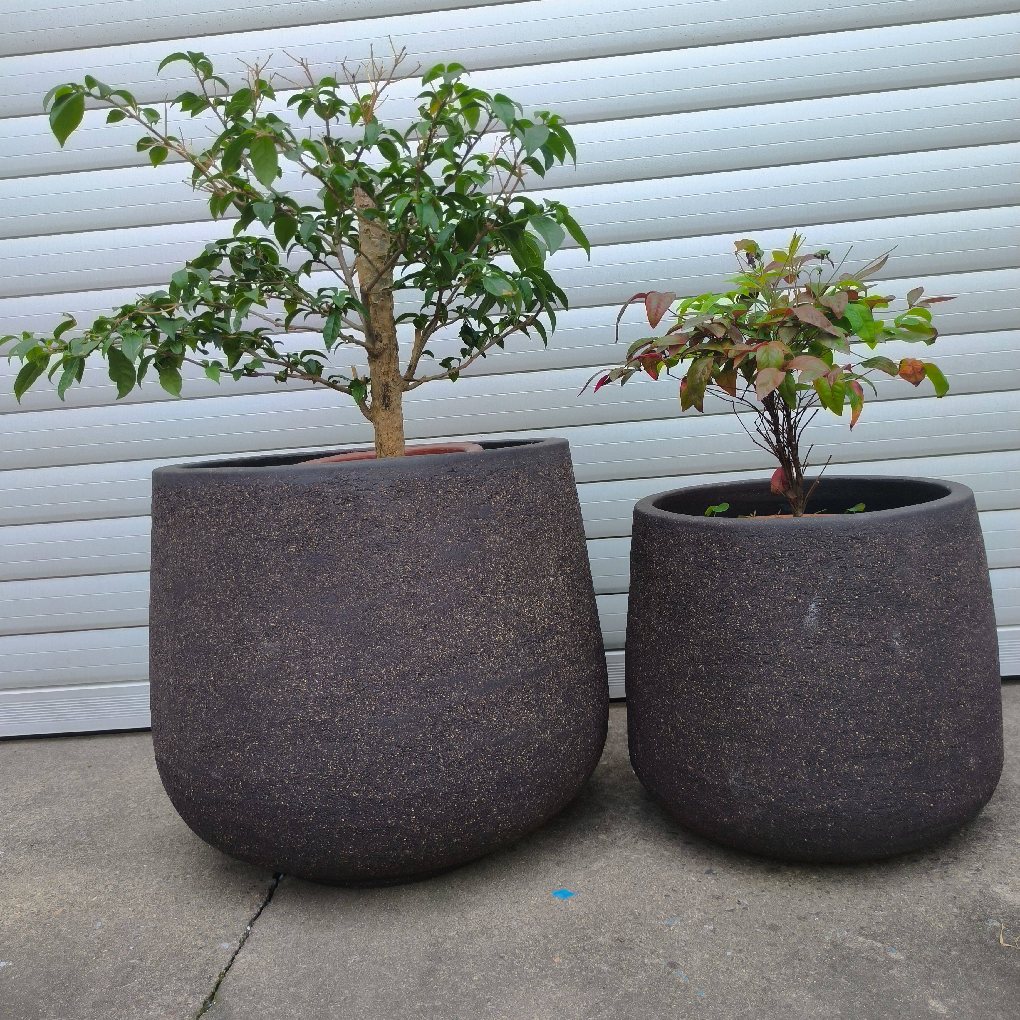 高温烧制宜兴手工特大号圆形大口径紫砂花盆盆栽绿植发财树庭院缸