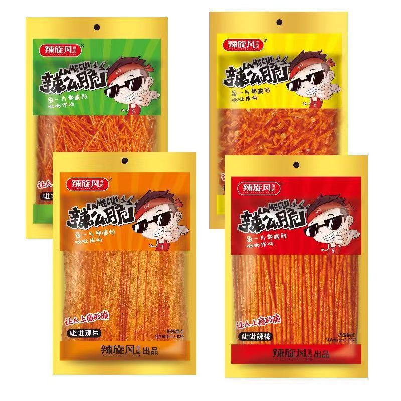 佳园辣旋风72克那么脆呲呲辣丝辣片辣棒辣面筋儿时回忆怀旧小零食