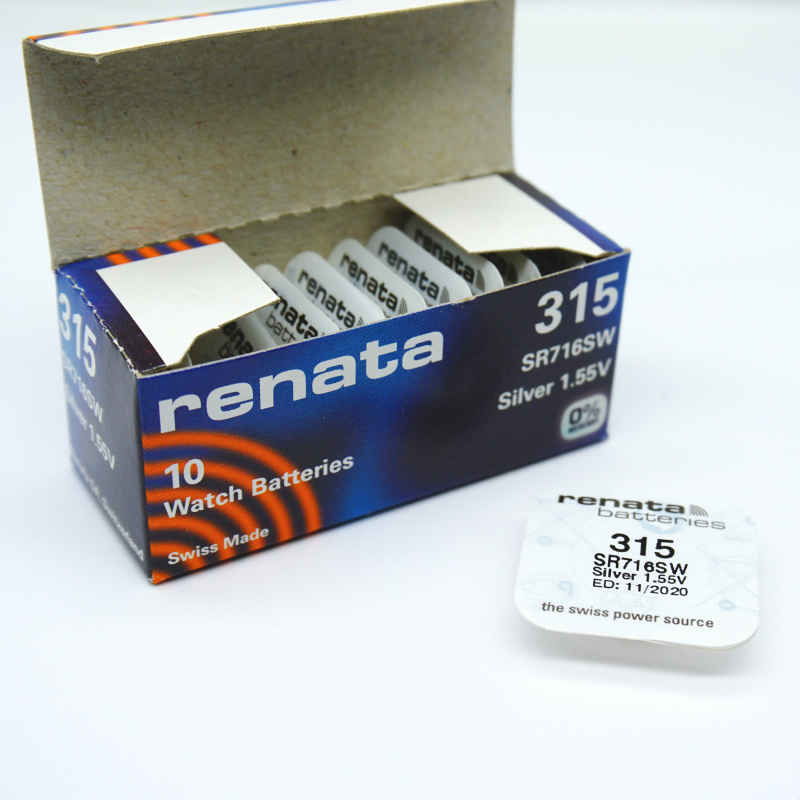瑞士Renata原装氧化银手表电池315 SR716SW 1.55V正品包邮