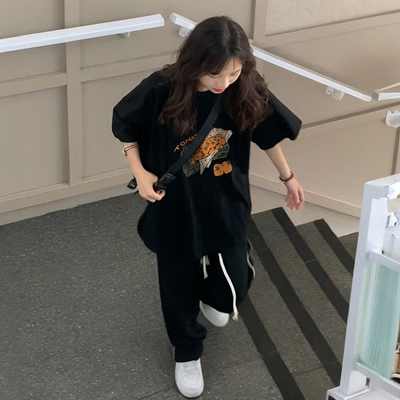 设计感ins风卡通印花纯棉短袖t恤