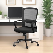 伟豪家具职员办公椅久坐舒适网布椅办公室会客人体工学家用电脑椅