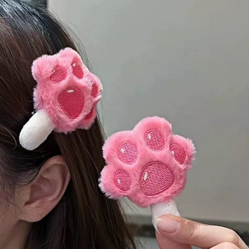 爪爪冰棍发夹疯狂动物城周边毛绒刘海侧边夹甜美少秋冬女毛茸发卡