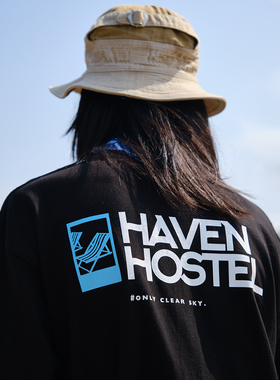 HavenYard海边元素多字体logo简约街头基础多色纯棉短袖T