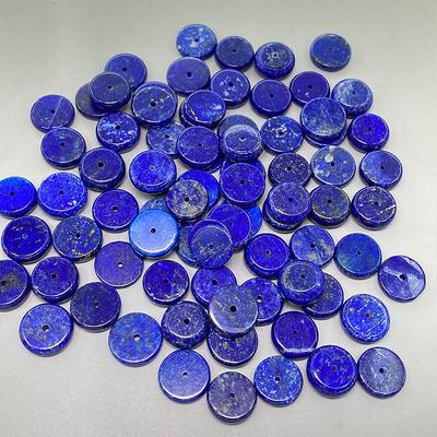 2025原矿青金石隔片有白有金隔珠算盘珠 多宝手串手链配饰DIY