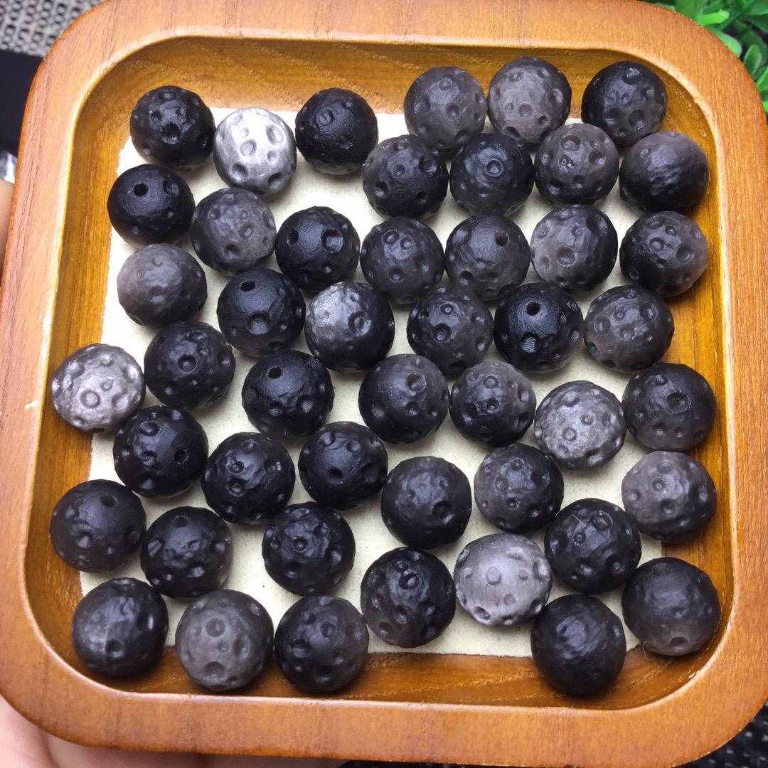 2025银曜石星球diy散珠手串半成品手链项链饰品圆珠手工串珠编织