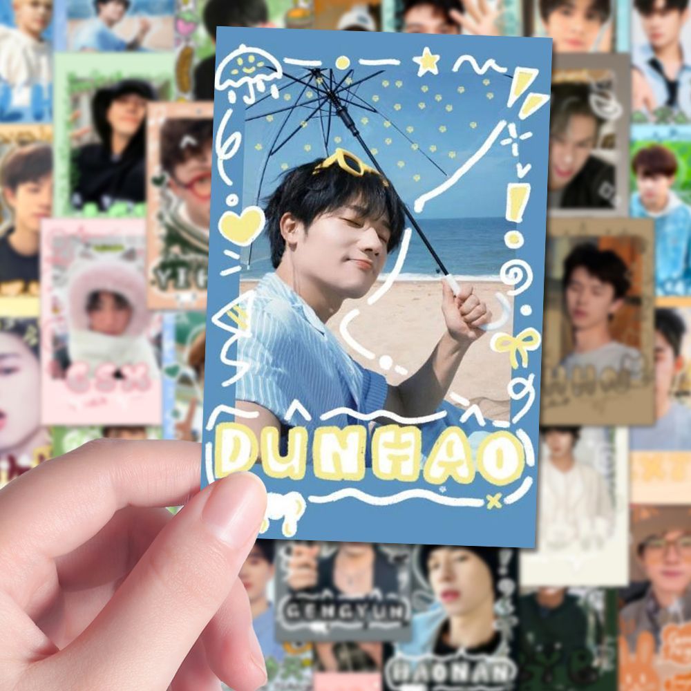 新款6张十个勤天拍立得贴纸应援物料高清高颜值陈少熙李昊帅哥diy