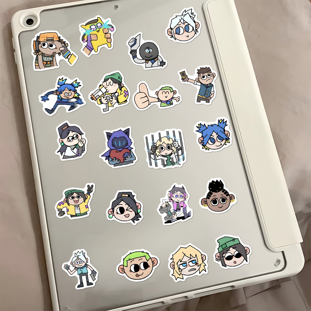 新款132张无畏契约贴纸二次元动漫Q版游戏装饰手机壳iPad贴画防水