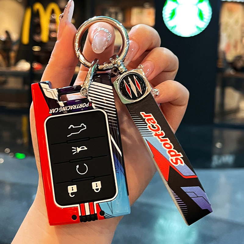 适用于凯迪拉克钥匙套XTS SRX老款车扣凯雷德ATS SLS赛威高档壳包
