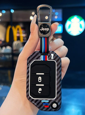 适用JEEP吉普新牧马人钥匙套撒哈拉JL罗宾汉改装汽车扣包卢比肯壳