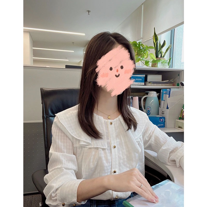 日系温柔风设计感小众宽松上衣女
