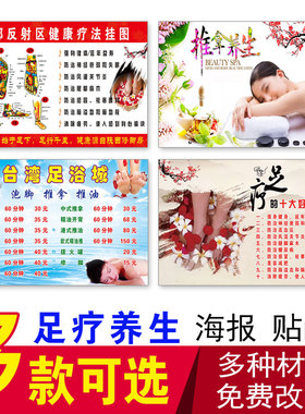推拿中医养生馆广告画