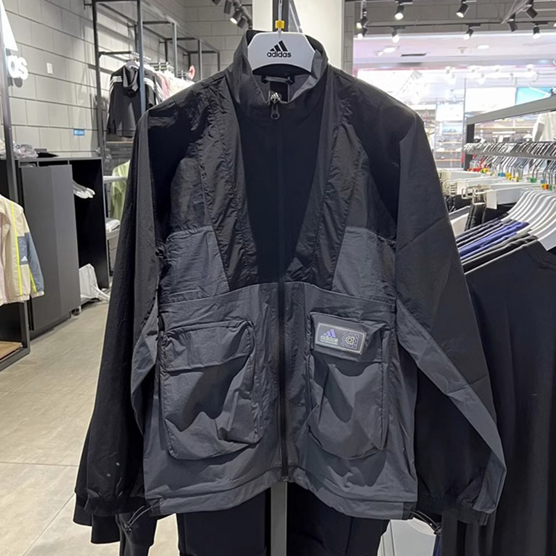 Adidas男子外套运动休闲立领