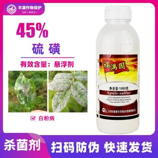 天津施普乐45%硫磺杀菌剂农药黄瓜白粉病专用药悬浮剂清园药