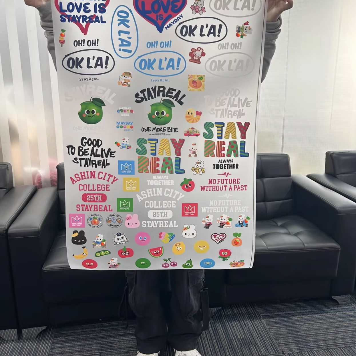 超大热转印五月天歌词烫画贴纸