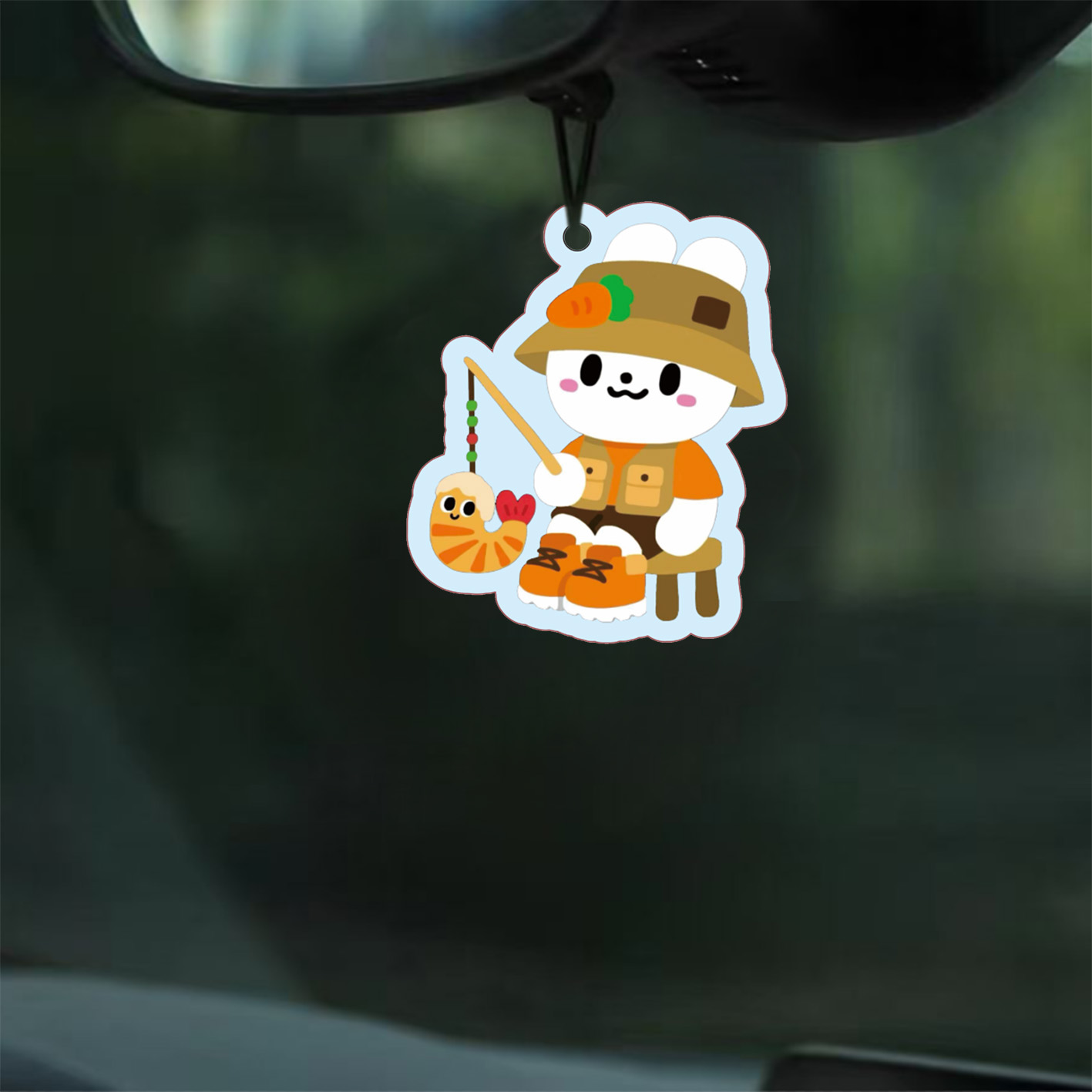 （收1次邮费）赛车兔五月天5525胡萝卜周边周边汽车香片车载香薰