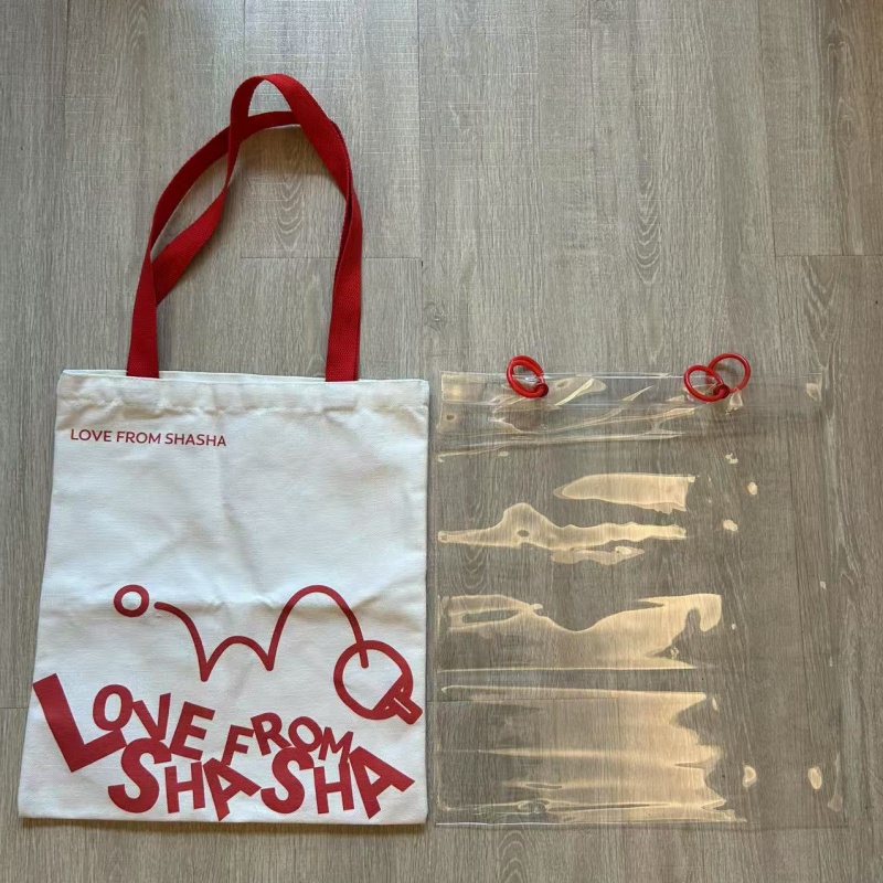 现货当天发！pvc保护套高露洁孙颖莎联名周边帆布包手拎包收纳包