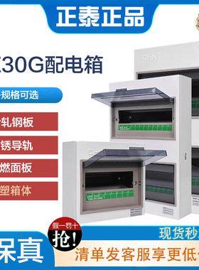 正泰配电箱 PZ30G明装低压照明箱 家装布线箱 暗装家用断路器箱体