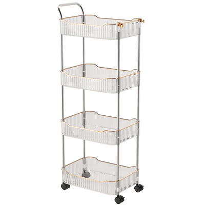 小推车置物架宝宝用品收纳架移动